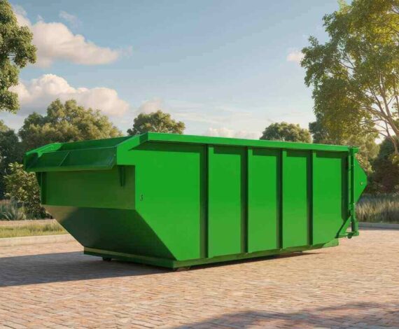 roll-off dumpster container for waste management, recycling
