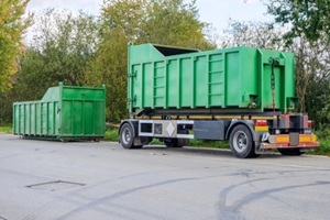 green skip (dumpster) for municipal waste