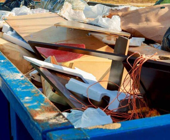 over flowing Dumpsters being full with garbage